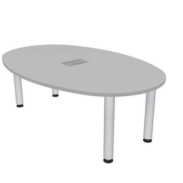 45.25 in W, 71.5 in L, 29 in H, Engineered Wood Top, Grey